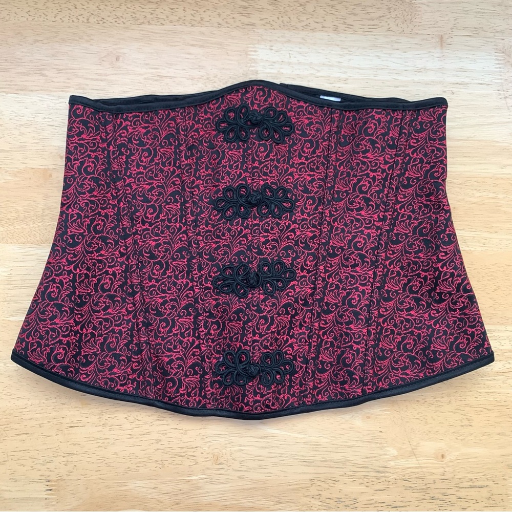 2 for $70 | RARE Corset Story Instant Shape Red & Black Underbust Corset | S 8/M